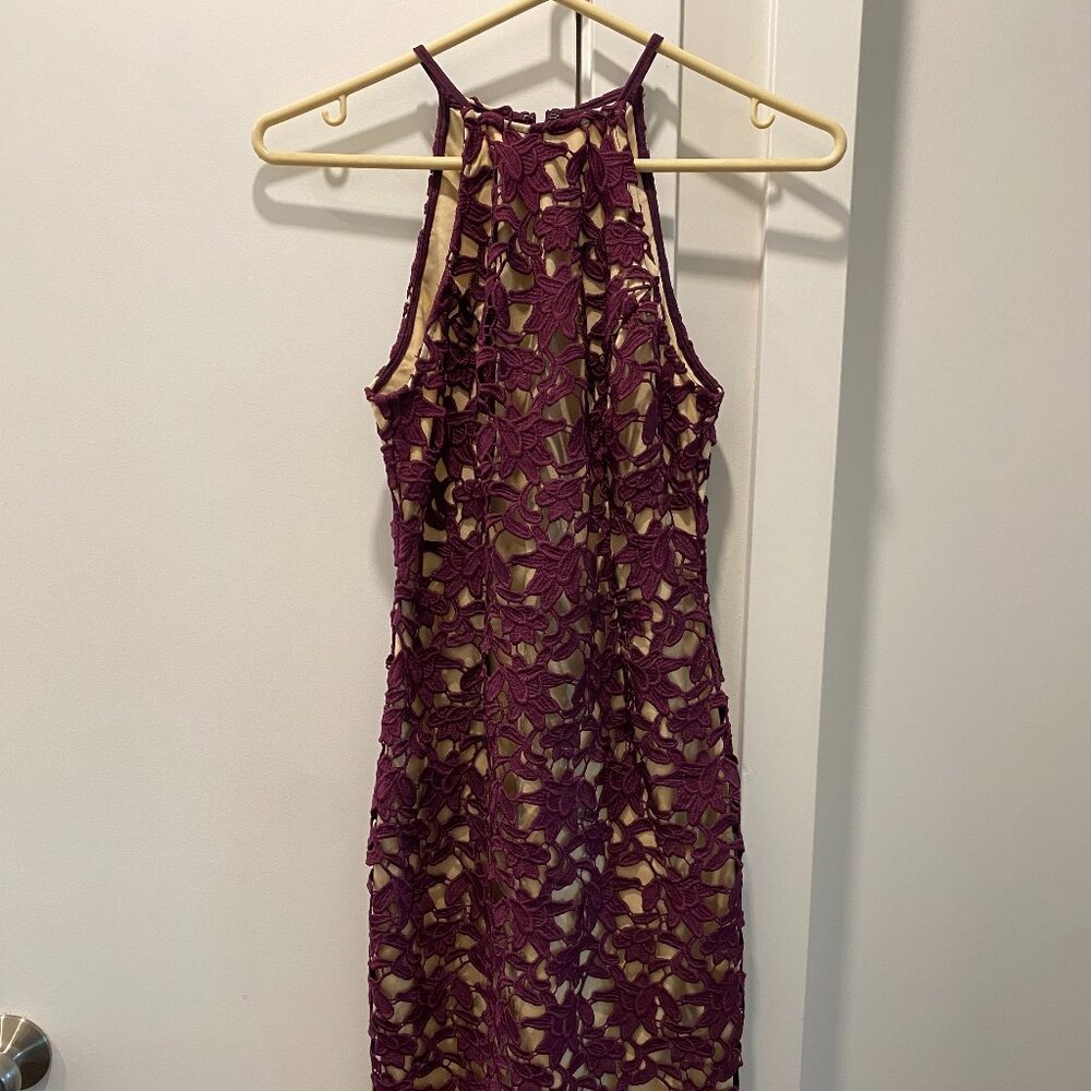 Guess Lace Midi Dress - Size XS Women - Burgundy